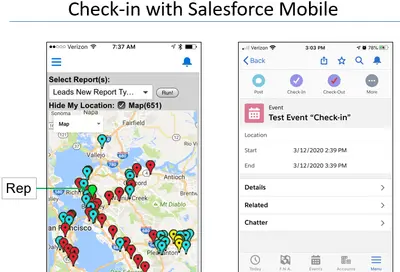 Check-in: Field Sales & Field Service Management with Real Time Location — Salesforce plugin