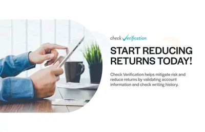 Check Verification: Reduce returns by verifying ACH and check payments. — Salesforce plugin