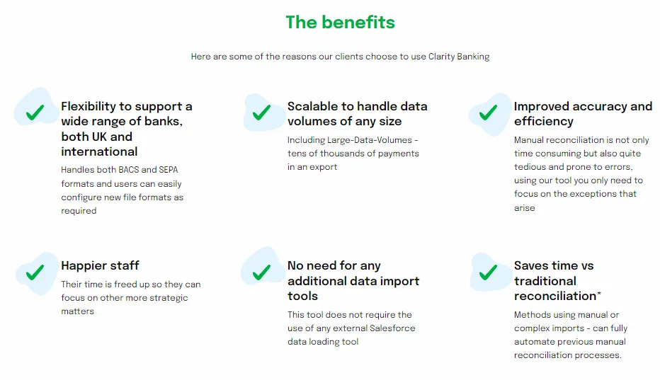 Clarity Banking — screenshot from the Salesforce AppExchange listing