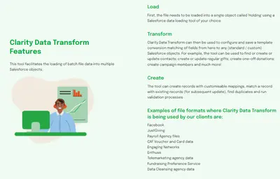 Clarity Data Transform — Salesforce plugin