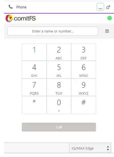 comitFS CAS Dialler — Salesforce plugin