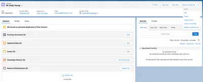 Contact Account Update Flow — Salesforce plugin
