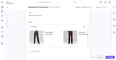 Contentstack for e-commerce — Salesforce plugin