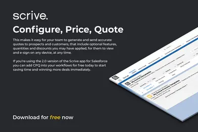 CPQ extension package for Scrive eSign — Salesforce plugin