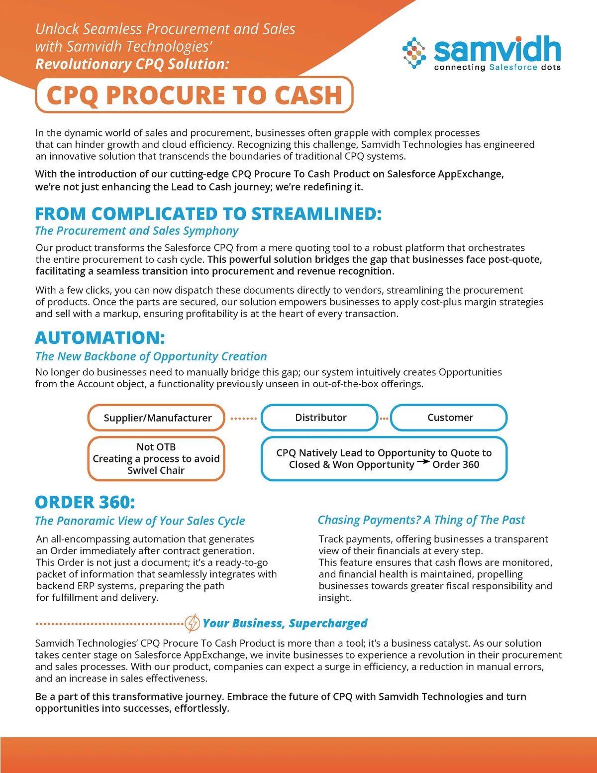CPQ Procure to Cash — screenshot from the Salesforce AppExchange listing