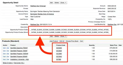 CRM Apps Lab™ Helper for Opportunity List Views: Product Code Roll-up — Salesforce plugin