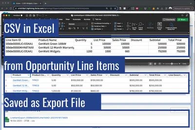 CRM Apps Lab™ Line Item CSV Export for Opportunities — Salesforce plugin