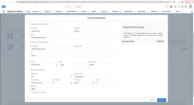 Cybersource for Salesforce Billing — Salesforce plugin