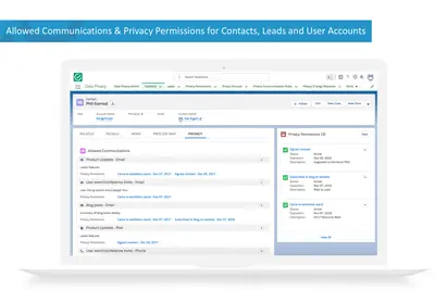 Data Privacy Manager for privacy, consent, GDPR & CCPA — Salesforce plugin