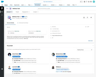 Demandbase One for Sales — Salesforce plugin