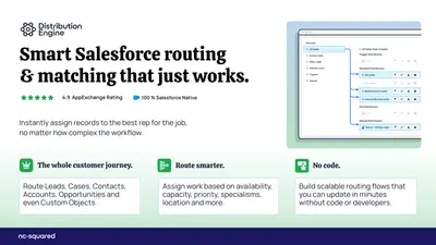 Distribution Engine: Lead Routing & Assignment | Round Robin, Territories & SLAs — Salesforce plugin