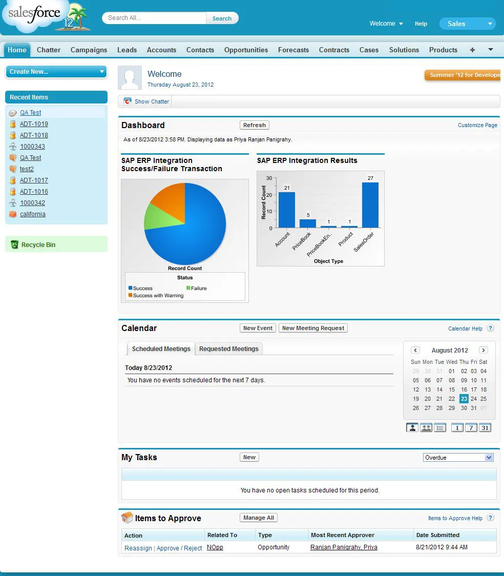 EAS Bridge for SAP Cloud for Financials — screenshot from the Salesforce AppExchange listing