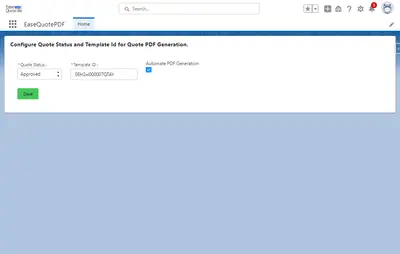 EaseQuotePDF — Salesforce plugin