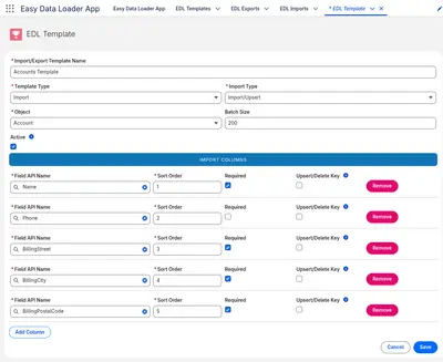 EDL - Easy Data Loader — Salesforce plugin
