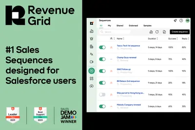 Email Sequencing, Sales Engagement - Revenue Grid — Salesforce plugin