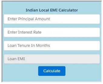 EMI-Calculator — Salesforce plugin