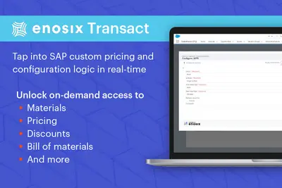 enosix Transact |SAP Integration Real-Time Bi-Directional- Error-Free Quoting — Salesforce plugin