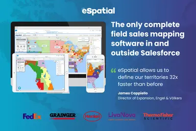 eSpatial: The Complete Sales Optimization Mapping Tool Within And Outside SF — Salesforce plugin