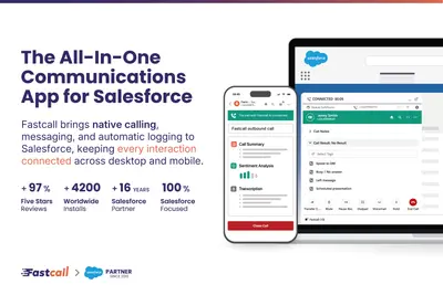 Fastcall CTI: Phone & SMS – 100% in Salesforce Desktop & Mobile — Salesforce plugin
