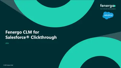 Fenergo CLM for Salesforce — Salesforce plugin