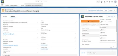 Fidelity Integration for Salesforce — Salesforce plugin