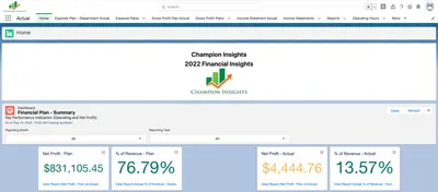Financial Plan — Salesforce plugin