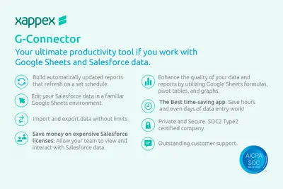 G-Connector: Google Sheets Integration — Salesforce plugin