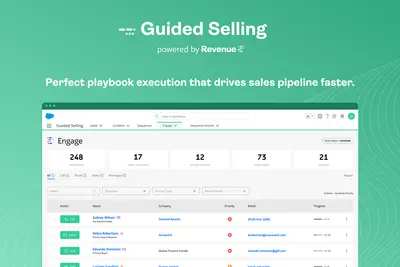 Guided Selling by Revenue.io | Sales Cadence | Sales Sequence | Sales Engagement — Salesforce plugin