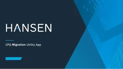 Hansen Revenue Cloud / CPQ Data Migration Accelerator — Salesforce plugin