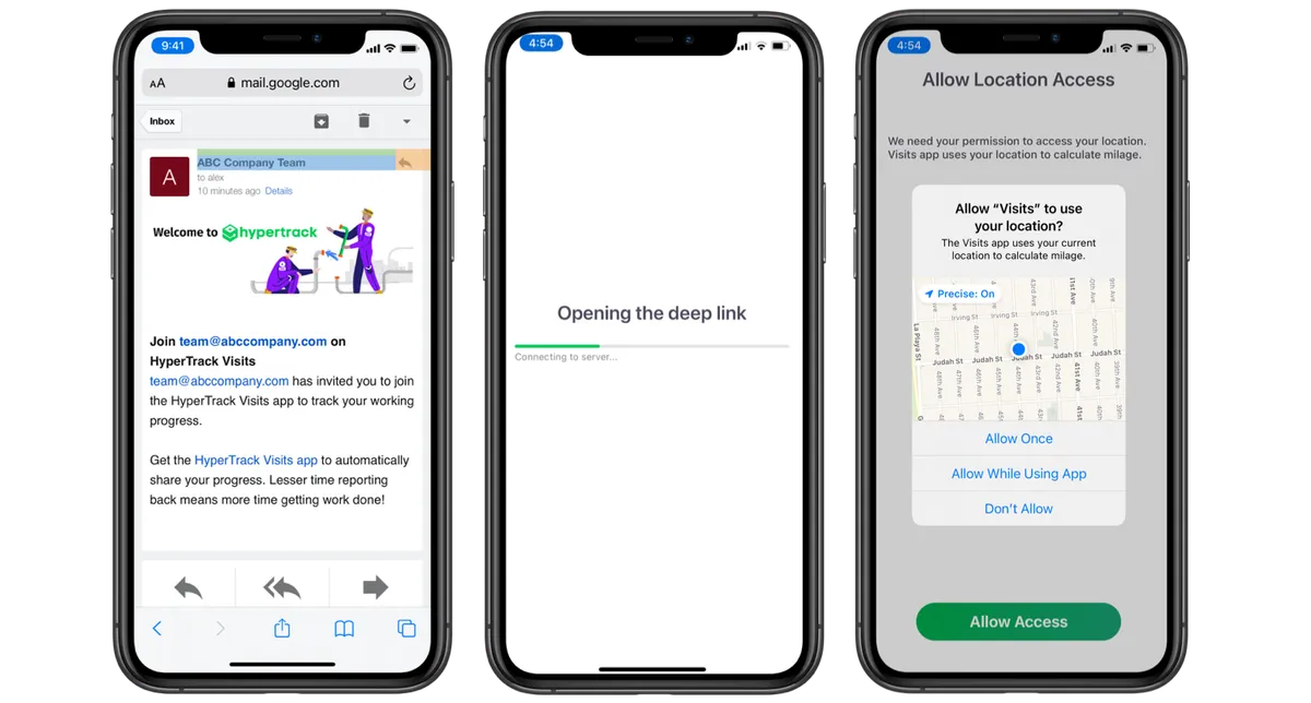 HyperTrack | Location AI for salesforce automation — screenshot from the Salesforce AppExchange listing