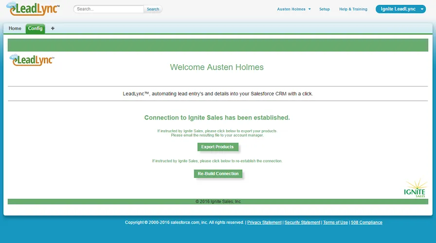 Ignite LeadLync™ — screenshot from the Salesforce AppExchange listing