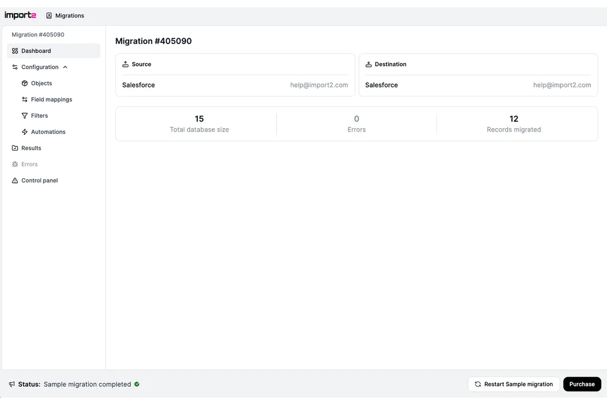 Import2 — screenshot from the Salesforce AppExchange listing
