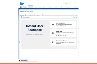 Increase adoption with Instant User Feedback for Salesforce by Appsago — Salesforce plugin