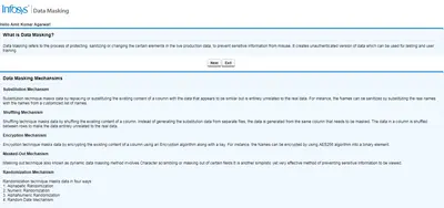 Infosys Data Masking — Salesforce plugin