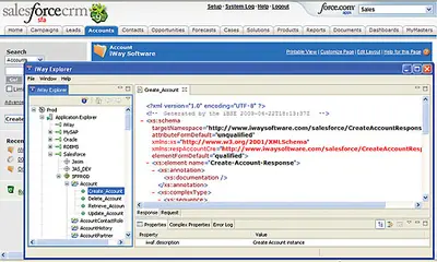iWay Salesforce.com Integration Adapter — Salesforce plugin