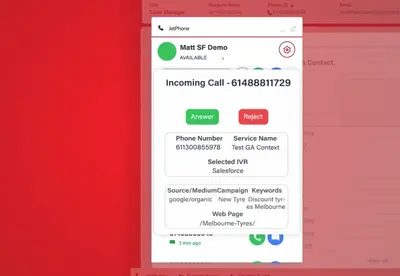 Jet Interactive Softphone Dialer — Salesforce plugin