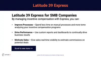 Latitude 39 Express: Incentives Solution for Revenue-Driven Teams — Salesforce plugin