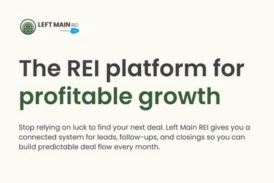 Left Main REI | Salesforce CRM + AI Data for Real Estate Investors — Salesforce plugin