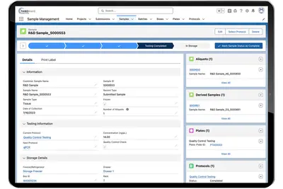 Lockbox LIMS (Laboratory Information Management System) — Salesforce plugin