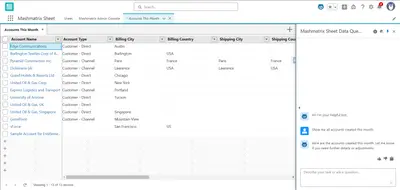 Mashmatrix Sheet Agent Extension — Salesforce plugin