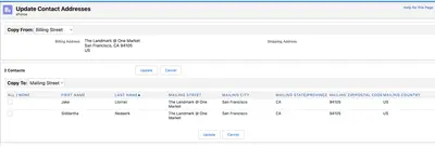 Mass Update Contacts 2 — Salesforce plugin