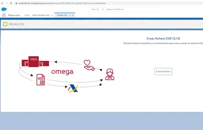 Modelo 182. Declaración Informativa de donativos, donaciones y aportaciones — Salesforce plugin