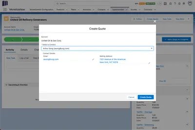 MonetizeNow CPQ, Billing and Usage — Salesforce plugin