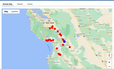 Nearby Map — Salesforce plugin