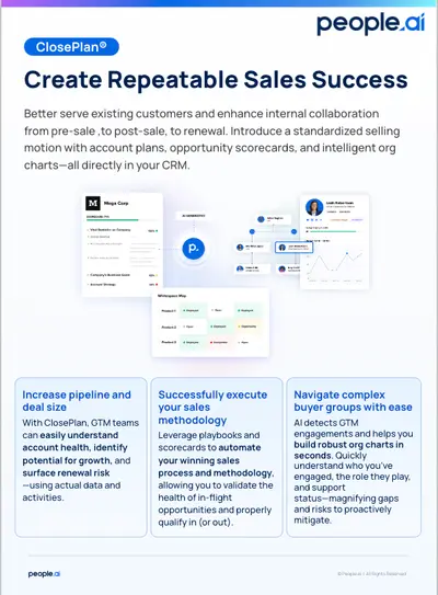 Next Generation Account Execution & Planning | People.ai — Salesforce plugin