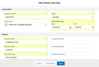 Notaroo NMS — Salesforce plugin