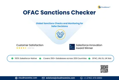 OFAC Sanctions Checker: Global Compliance Screening Inside Salesforce — Salesforce plugin