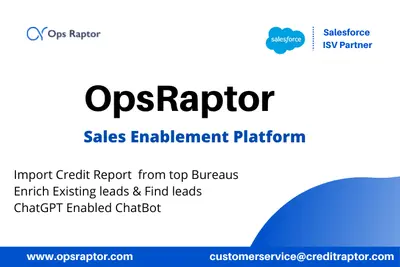 OpsRaptor - Sales enablement platform to Import Credit Reports & Find Leads — Salesforce plugin