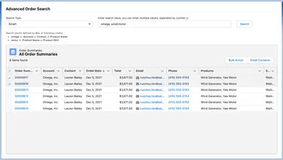 Order Search for Order Management (OMS) — Salesforce plugin