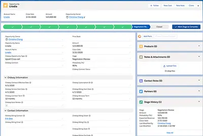 Ordway billing and revenue automation Connector — Salesforce plugin